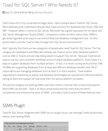 free for ios download Toad for SQL Server 8.0.0.65